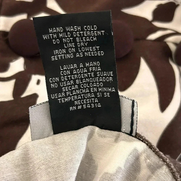 B.Smart Strapless Brown&White Floral Dress 1/2 Zip,Belted Size 6 EUC! - Picture 11 of 11